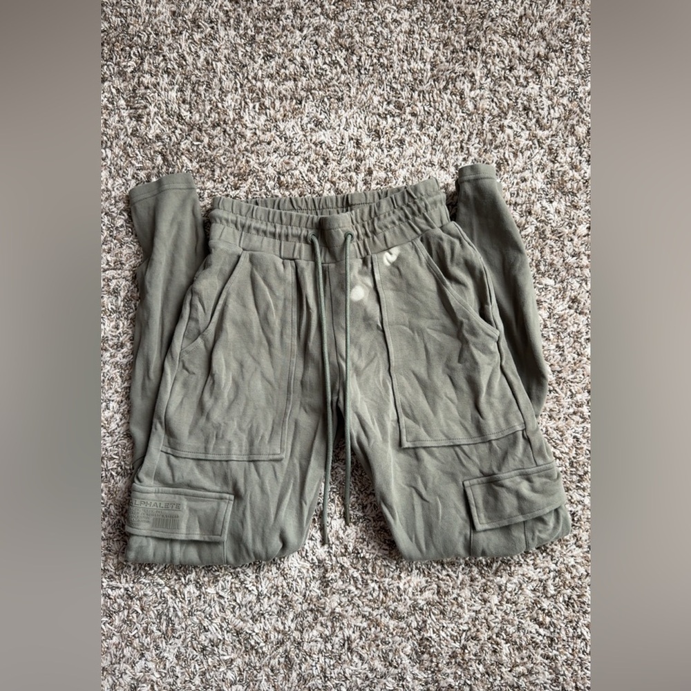 Alphalete Olive Green Track Pants